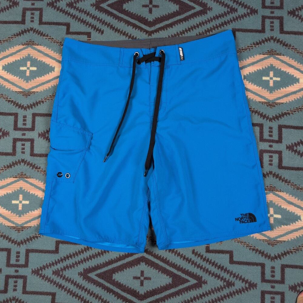 The North Face Board Shorts Men's 36 Drawstring Swimsuit Royal Blue